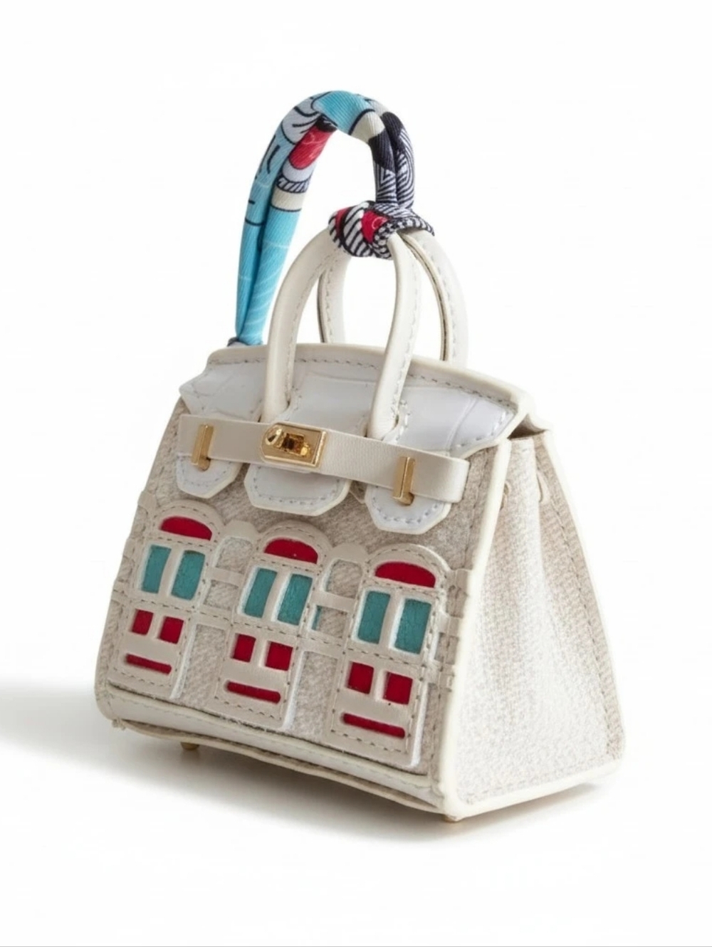 Bag Charm AirPods Case - Ivory